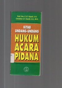 Image of Kitab Undang-Undang Hukum Acara Pidana